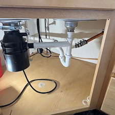 Kitchen-Drain-Reconfiguration-for-Undermount-Sink-Disposal-in-Lisle-IL 0